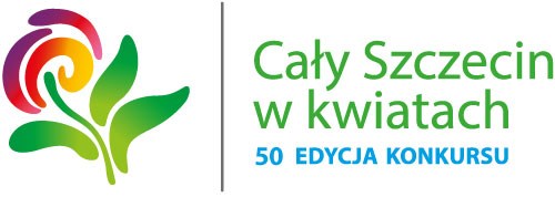 Cały Szczecin w kwiatach 50 edycja konkursu logo